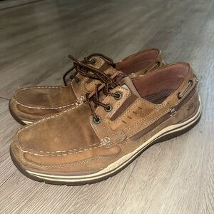 Skechers Mens Shoes Relaxed‎ Fit Memory Foam Brown Leather Sz 11.5